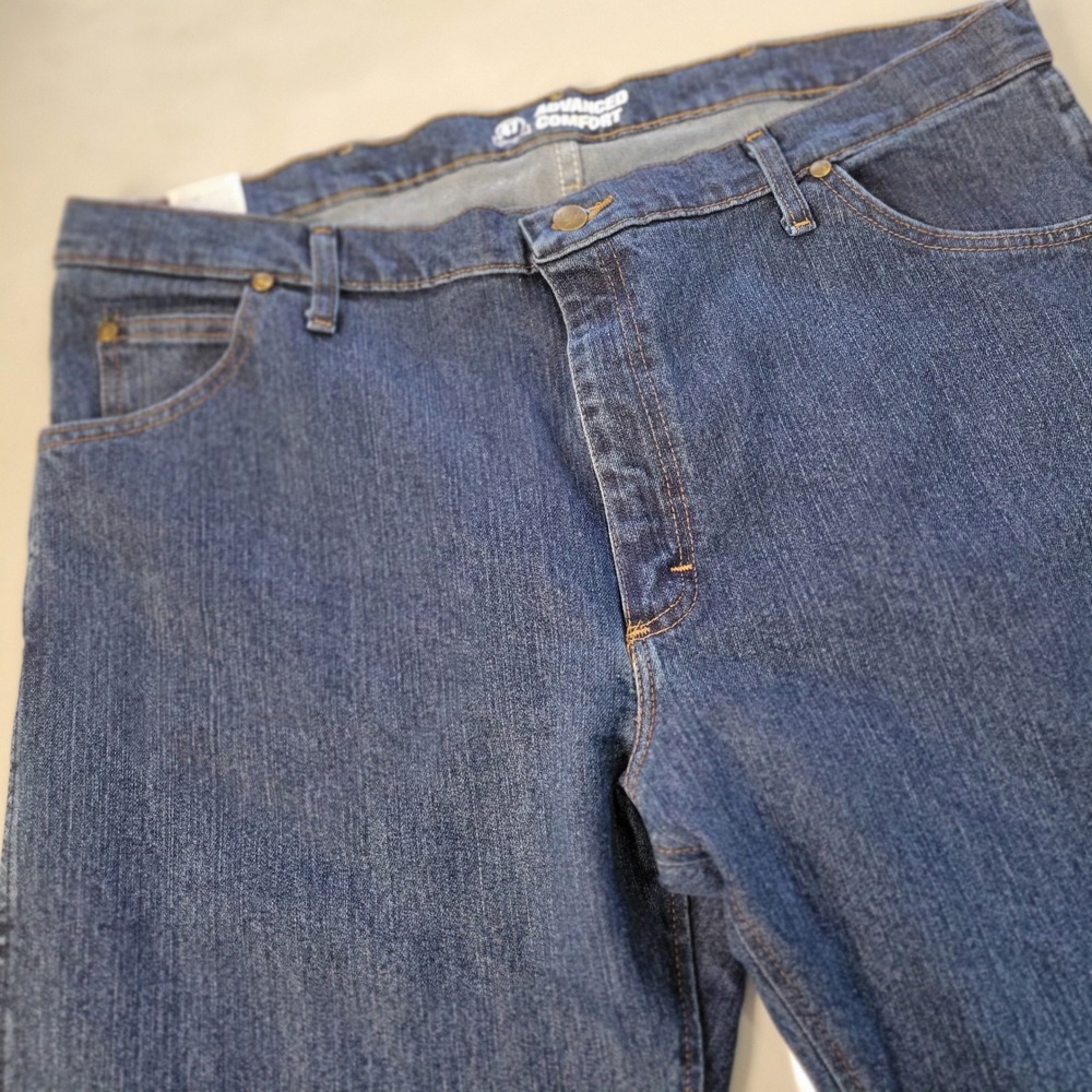 Wrangler Mens Advanced Comfort Cowboy Cut Regular Fit Jeans Blue 40x32 1047MACMS